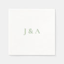 Recherche de vert mariage serviettes Mariée et mariée