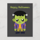 Recherche de monstre vert cartes postales Créature