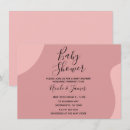 Recherche de minimal baby shower invitations Rose