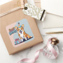 Recherche de anniversaire de corgi autocollants Animal