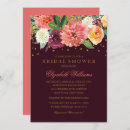 Recherche de burgundy bridal shower invitations Nuptiale
