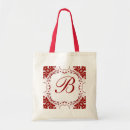 Recherche de mariage rouge et blanc sacs Monogramme