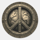 Recherche de geste autocollants Paix