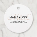 Recherche de mariage étiquettes cadeau Blanc