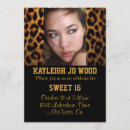 Recherche de partie léopard invitations Quinceanera