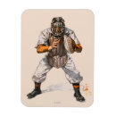 Recherche de de base ball rectangulaires magnets Rétro