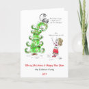 Recherche de humour de noël cartes Aquarelle