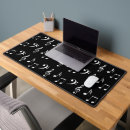 Recherche de notes musique tapis souris Noir et blanc