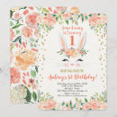 Recherche de pâques anniversaire invitations Fille 1er anniversaire