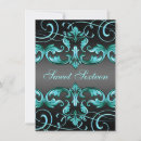 Recherche de tiara 16ans anniversaire invitations Bleu