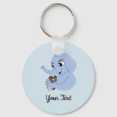 Recherche de éléphant bleu porteclés Illustration
