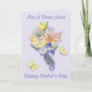 Recherche de tante fête des mères cartes Bouquet