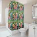 Recherche de perroquet rideaux douche Aquarelle