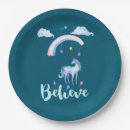 Recherche de plats de licorne assiettes Girly