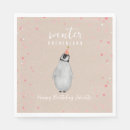 Recherche de pingouin serviettes Anniversaire d'hiver