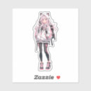Recherche de anime girl autocollants Kawaii