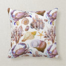 Recherche de motif de vie marine coussins Coquillage