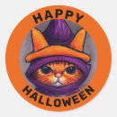 Zoek naar oranje kat stickers Halloween