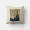 Recherche de new york coussins Rétro