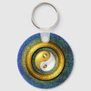 Recherche de symbole de yang yin porteclés Taijitu