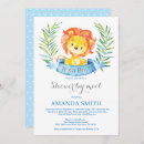 Zoek naar lion babyshower uitnodigingen Leeuw baby shower