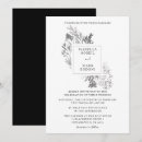 Zoek naar black floral uitnodigingen Chic