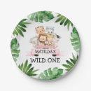 Recherche de fleurs tropicales assiettes en papier Pour enfants