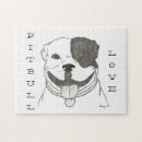 Recherche de pitbull puzzles Mignon