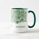 Recherche de motif de dentelle tasses Blanc