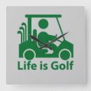 Recherche de golfeur horloges Vert