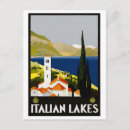 Recherche de lacs italiens cartes postales Illustration