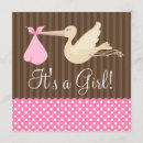 Recherche de douche brune rose de bébé invitations Pois