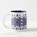 Recherche de point croisé tasses Bleu
