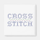 Recherche de point croisé magnets Broderie