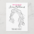 Recherche de cheveux naturels cartes postales Coiffeur