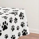 Recherche de patte chien nappes Noir et blanc