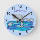Recherche de dauphins horloges Illustration