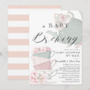 Zoek naar tea party babyshower uitnodigingen Roos