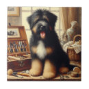 Recherche de peinture de chien carreaux Dog