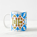 Recherche de bleu cyan tasses Arabesque