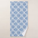 Recherche de mosaïque bain beauté Bleu et blanc