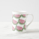Recherche de pastèque motif tasses Aquarelle