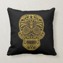 Recherche de dia los muertos coussins Fleurs