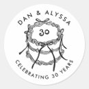 Recherche de anniversaire 30 ans autocollants Noir et blanc