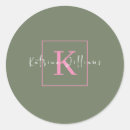 Recherche de logo rose autocollants Monogramme