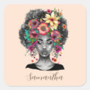 Recherche de femme afro autocollants Femmes de couleur