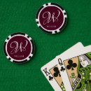 Recherche de bourgogne jetons poker Monogramme
