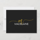 Recherche de or noir cartes postales Monogrammé