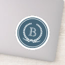 Recherche de capitales autocollants Monogramme