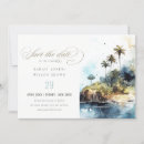 Recherche de palm tree wedding save the dates Simple minimum
